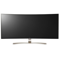 LG 38UC99-W Generalüberholt, Gaming-Monitor 95.3 cm (37.5 Zoll), weiß/silber, WQHD+, IPS, Curved HDMI, DP, Free-Sync, Audio