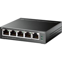 TP-Link TL-SG105MPE, Switch schwarz, 5-Port-Gigabit-Easy-Smart-Switch mit 4 PoE+ Ports