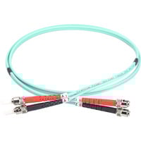 Digitus LWL Patchkabel, Duplex, ST > ST Stecker, Multimode OM3 türkis, 10 Meter