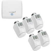 Homematic IP Smart Home Access Point (HMIP-HAP) & 5x Heizkörperthermostate eTRV (HmIP-eTRV-2), Set 