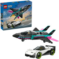 LEGO 60489 City Düsenflieger vs. Rennauto, Konstruktionsspielzeug 