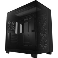 NZXT H9 Flow All Black, Tower-Gehäuse schwarz, Tempered Glass