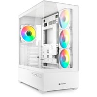 Sharkoon AK6 RGB , Tower-Gehäuse weiß, Tempered Glass x 2