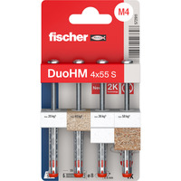fischer Hohlraumdübel DuoHM 4x55 S PZ 4 Stück, mit Panhead-Schraube