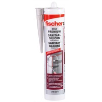 fischer Sanitärsilicon DSSA FUG 310ml fugengrau, Dichtmasse grau