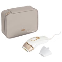 Braun Silk-expert Pro IPL PL5152, Haarentferner weiß/gold, inkl. Tasche + Standard & Breiter Aufsatz + Venus Rasierer