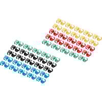 Digitus Farbclips für Patchkabel - Gemischt (je 20 Stück), Kabelclip mehrfarbig, 100 Stück