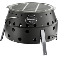 Petromax Holzkohlegrill Atago Black Edition schwarz/edelstahl, Ø 34cm