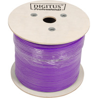 Digitus Professional Cat.6 U/UTP Verlegekabel simplex, Eca violett, 500 Meter Trommel