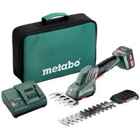 Metabo PowerMaxx SGS 12 Q (601608500) Akku-Strauch- und Grasschere, 12Volt grün/schwarz, Li-Ionen Akku 2,0Ah 12Volt, in Werkzeugtasche