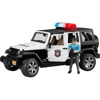bruder 02526 Jeep Wrangler Unlimited Rubicon Polizeifahrzeug , Modellfahrzeug mit Polizist 