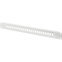 Digitus Frontplatte für 24 LC/DX Kupplungen, Blende hellgrau, 1 Höheneinheit