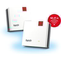 FRITZ! Mesh Set 1600 2-pack, Repeater weiß/grau, 2x WLAN Repeater 1200 AX