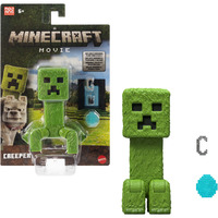 Mattel Minecraft Movie Creeper Actionfigur und Zubehör, Spielfigur Spielset mit 10 cm Figur
