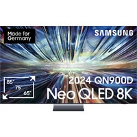 SAMSUNG GQ-75QN900D, QLED-Fernseher 189 cm (75 Zoll), schwarz/graphit, 8K/FUHD, Twin Tuner, HDR, Dolby Atmos, 120Hz Panel