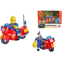 Simba Feuerwehrmann Sam Feuerwehr Motorrad mit Figur, Spielfahrzeug 