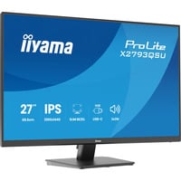 iiyama ProLite X2793QSU-B1, LED-Monitor 68.5 cm (27 Zoll), schwarz (matt), QHD, IPS, HDMI, DP, USB-Hub