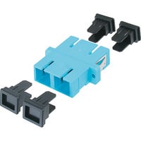 Digitus LWL Kupplung, Duplex, SC > SC Buchse, Multimode OM3 hellblau, inkl. Schrauben