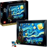 LEGO 21333 Ideas Vincent van Gogh – Sternennacht, Konstruktionsspielzeug 3D-Nachbildung des Meisterwerks von van Gogh