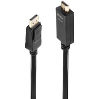 Lindy Adapterkabel DisplayPort > HDMI 10,2 Gbit/s schwarz, 2 Meter