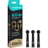happybrush ECO R2 Aufsteckbürsten Allblack  schwarz