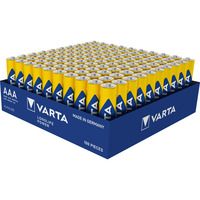 VARTA Longlife Power Batterie LR03 Tray, AAA (Micro) 100 Stück