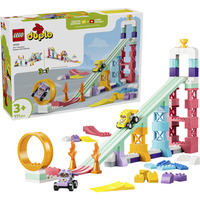 LEGO 10478 DUPLO Town Kreative Sprungschanzen mit kleinen Flitzern 3-in-1-Set, Konstruktionsspielzeug 