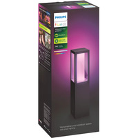 Philips HUE White & Color Ambiance Impress Sockelleuchte (Niedervolt), LED-Leuchte schwarz