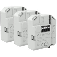 Homematic IP Schaltaktor (6 A) – Unterputz (HmIP-FS6), Relais weiß, 3er Pack