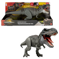 Mattel Jurassic World: Die Wiedergeburt - Power Devour Tyrannosaurus Rex, Spielfigur 