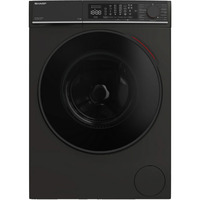 SHARP ES-WNFL914CMDA-DE  , Waschmaschine schwarz (matt), 60 cm, WLAN