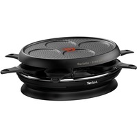 Tefal 2-in-1 Raclette Crep'party Store'Inn RE3208 schwarz, 1.050 Watt, für 8 Personen