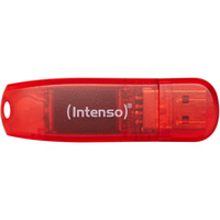 Intenso Rainbow Line 128 GB, USB-Stick rot, USB 2.0