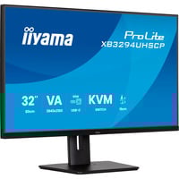 iiyama ProLite XB3294UHSCP-B1, LED-Monitor 80 cm (31.5 Zoll), schwarz (matt), UltraHD/4K, VA, HDMI, DP, USB-C, USB-Hub