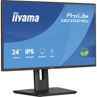 iiyama Prolite XB2492HSU-B1, LED-Monitor 60.5 cm (24 Zoll), schwarz (matt), FullHD, IPS, HDMI, DP, USB-Hub, Verstellbarer Standfuß, 120Hz Panel