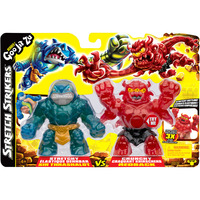 Moose Toys Heroes of Goo Jit Zu - Stretch Strikers S11 Vs Pack Sir Thrashalot Vs Barbarian Redback, Spielfigur