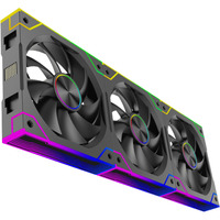 Xilence XPF360.ARGB, Gehäuselüfter schwarz, 3er-Pack, 125 mm