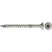 fischer Spanplattenschraube PowerFast 4,0x35 Senkkopf TX 200 Stück, mit Teilgewinde, Edelstahl A4