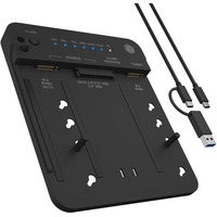 ICY BOX IB-2913MCL-C31, Dockingstation schwarz, 2,5"/3,5" SATA, M.2 NVMe