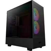 NZXT H5 Flow RGB All Black, Tower-Gehäuse schwarz (matt),  Tempered Glass