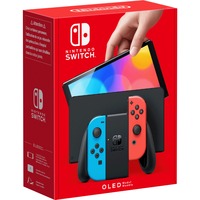 Nintendo Switch (OLED-Modell), Spielkonsole neon-rot/neon-blau