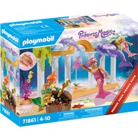 PLAYMOBIL 71861 Princess Magic Meerjungfrauen-Schatz mit Delfinen 