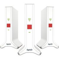 AVM Mesh Set 4200 3er-Set, Repeater weiß/rot, 3x FRITZ!Repeater 3000 AX