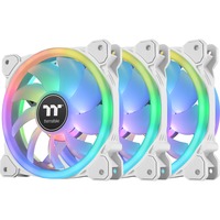 Thermaltake SWAFAN 14 RGB Radiator Fan TT Premium Edition White (3-Fan Pack), Gehäuselüfter weiß, 3er Pack, inkl. Controller, 140 mm