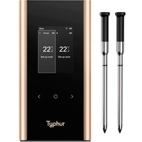 Typhur Sync Gold Dual Geschenkset inkl. Aufbewahrungstasche, Thermometer schwarz, inkl. 2 Sonden