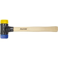 Wiha Schonhammer Safety weich / mittelhart schwarz/holz, Ø 60mm