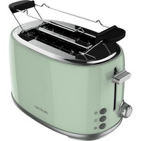 Cecotec Toaster Toast&Taste 1000 Retro Double Green grün, 980 Watt, für 2 Scheiben Toast