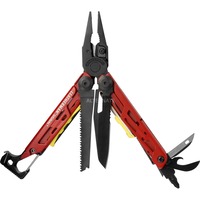 Leatherman Multitool SIGNAL dunkelrot, 19 Tools