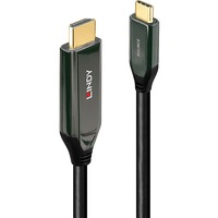 Lindy USB Adapterkabel, USB-C Stecker > HDMI 8K Stecker schwarz, 2 Meter, 8K 60Hz, + HDR