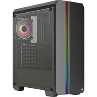 Aerocool Genesis ARGB, Tower-Gehäuse schwarz, Seitenteil aus Acryl